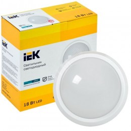 Светильник светодиодный ДПО 5050 18Вт 4000К IP65 круг белый IEK