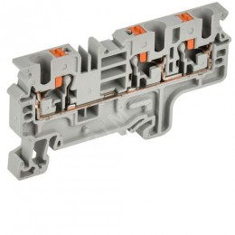 ARMAFIX Клемма пружин. Push-in CP-MC 3 вывода 4мм2 серая IEK