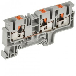 ARMAFIX Клемма пружин. Push-in CP-MC 3 вывода 10мм2 серая IEK