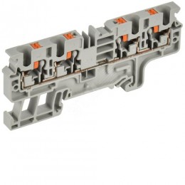 ARMAFIX Клемма пружин. Push-in CP-MC 4 вывода 4мм2 серая IEK