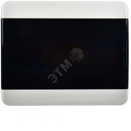 TEKFOR Корпус пластиковый ЩРН-П-12 IP41 черная прозрачная дверь IEK
