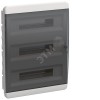 TEKFOR Корпус пластиковый ЩРВ-П-54 IP41 черная прозрачная дверь IEK