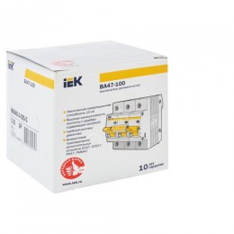 KARAT Автоматический выключатель ВА47-100 3P C 25А 10кА IEK
