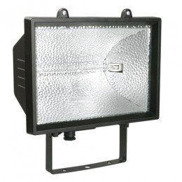 Прожектор галогенный ИО1000 IP54 черный IEK