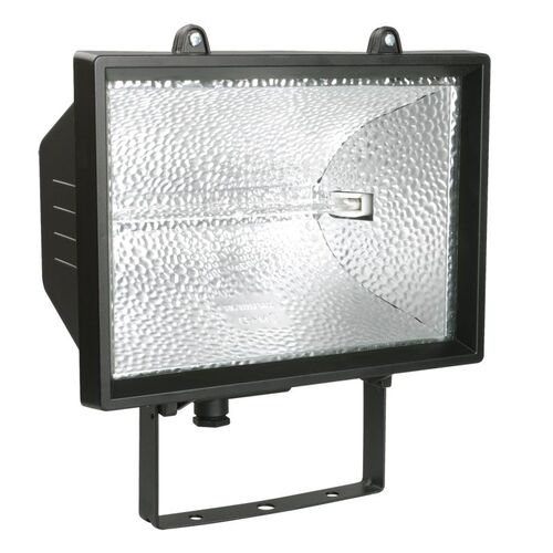 Прожектор галогенный ИО1000 IP54 черный IEK