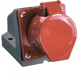 Розетка стационарная ССИ-124 3Р+РЕ 32А 380В IP44 IEK