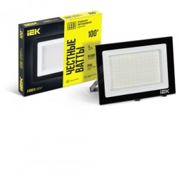 Прожектор светодиодный СДО 06-100 IP65 4000К черный IEK