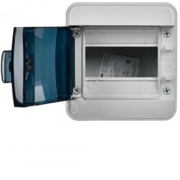TEKFOR Корпус пластиковый КМПн-6 IP65 черная прозрачная дверь IEK