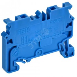 ARMAFIX Клемма пружинная CX2.5 BU 2,5мм2 проходная синяя IEK