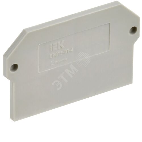 Заглушка для колодки клеммной CTS-DT 4мм2 серая IEK