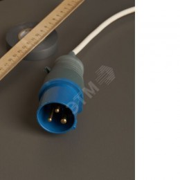 Вилка переносная ССИ-013 2P+PE 16А 200-250В IP44 IEK