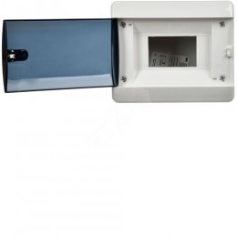 UNION Compact Корпус пластиковый ЩРВ-П-6 IP41 черная прозрачная дверь IEK