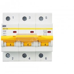 KARAT Автоматический выключатель ВА47-100 3P C 32А 10кА IEK