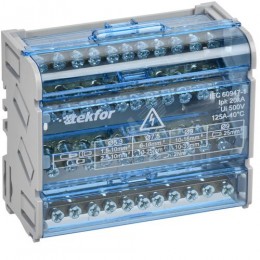 TEKFOR Шины на DIN-рейку (кросс-модуль) ШНК 4х11 3L+PEN IEK