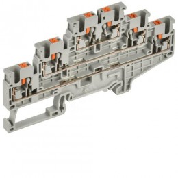 ARMAFIX Клемма пружин. Push-in CP-ML 3 ур. 2,5мм2 серая IEK