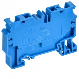ARMAFIX Клемма пружинная CX6 BU 6мм2 проходная синяя IEK