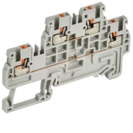 ARMAFIX Клемма пружин. Push-in CP-ML 2 ур. 1,5мм2 серая IEK