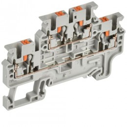 ARMAFIX Клемма пружин. Push-in CP-ML 2 ур. 2,5мм2 серая IEK