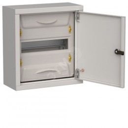 TITAN 5 Корпус металлический ЩРн-12 (1х12) 335х310х140мм IP31 серый (одна дверь) IEK
