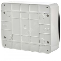 TEKFOR Корпус пластиковый ЩРН-П-12 IP41 черная прозрачная дверь IEK
