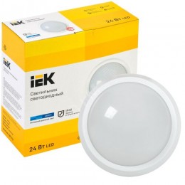 Светильник светодиодный ДПО 5051 18Вт 6500К IP65 круг белый IEK