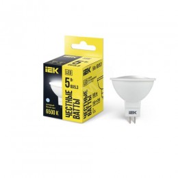 Лампа светодиодная MR16 софит 5Вт 230В 6500К GU5.3 IEK