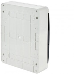 TEKFOR Корпус пластиковый ЩРН-П-24 IP41 черная прозрачная дверь IEK
