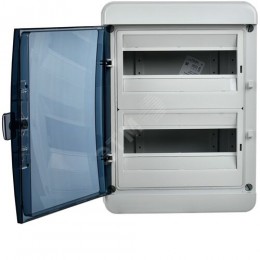 TEKFOR Корпус пластиковый КМПн-24 IP65 черная прозрачная дверь IEK
