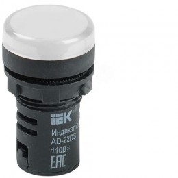 Лампа AD22DS(LED)матрица d=22мм белый 24В AC/DC IEK