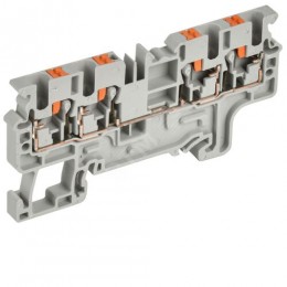 ARMAFIX Клемма пружин. Push-in CP-MC 4 вывода 2,5мм2 серая IEK