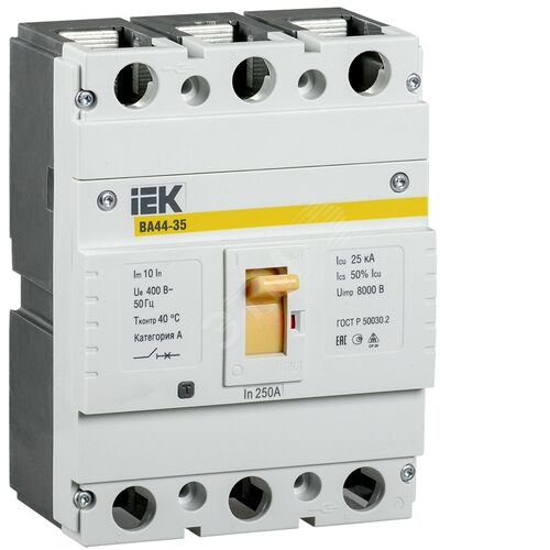 Выключатель автоматический ВА44-35 3Р 250А 25кА IEK