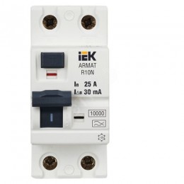 ARMAT Выключатель дифференциального тока R10N 2P 25А 30мА тип A IEK