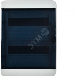 TEKFOR Корпус пластиковый КМПн-24 IP65 черная прозрачная дверь IEK