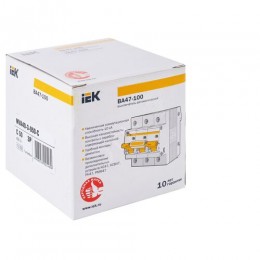 KARAT Автоматический выключатель ВА47-100 3P C 50А 10кА IEK