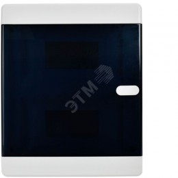 UNION Compact Корпус пластиковый ЩРН-П-18 IP41 черная прозрачная дверь IEK