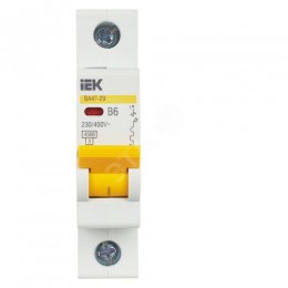 KARAT Автоматический выключатель ВА47-29 1P B 6А 4,5кА IEK