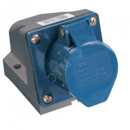 Розетка стационарная ССИ-123 2P+PE 32А 200-250В IP44 IEK