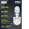 Датчик движения ДД-008 1100Вт 180град 12м IP44 черный IEK
