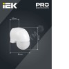 Датчик движения ДД-010 1100Вт 180град 10м IP44 черный IEK