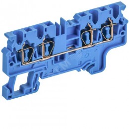 ARMAFIX Клемма пружинная CX2.5-4 BU 2,5мм2 четырехконтактная синяя IEK