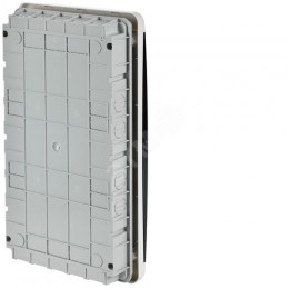 TEKFOR Корпус пластиковый ЩРВ-П-36 IP41 черная прозрачная дверь IEK