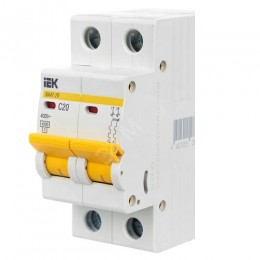 KARAT Автоматический выключатель ВА47-29 2P C 20А 4,5кА IEK
