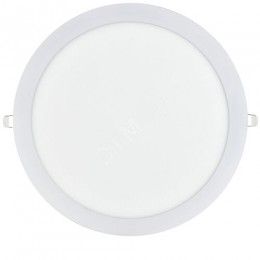Светильник ДВО 1610 белый, круг LED 24Вт 6500 IP20 IEK