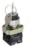 Переключатель LAY5-BG45 на 2 положения с ключом без фиксации NO+NC IEK