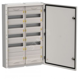 TITAN 5 Корпус металлический ЩРн-120 (2х60) 835х570х140мм IP54 серый (одна дверь) IEK