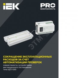 Светильник аварийный ДПА 5042-1 1ч универсальный IP65 IEK