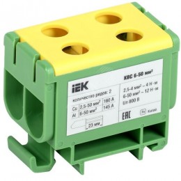 Клемма вводная силовая КВС 6-50мм2 2х-рядная PE IEK