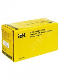 Шины на DIN-рейку в корпусе (кросс-модуль) ШНК 2х11 L+PEN IEK