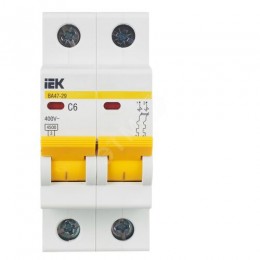 KARAT Автоматический выключатель ВА47-29 2P C 6А 4,5кА IEK