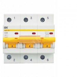 KARAT Автоматический выключатель ВА47-100 3P C 50А 10кА IEK